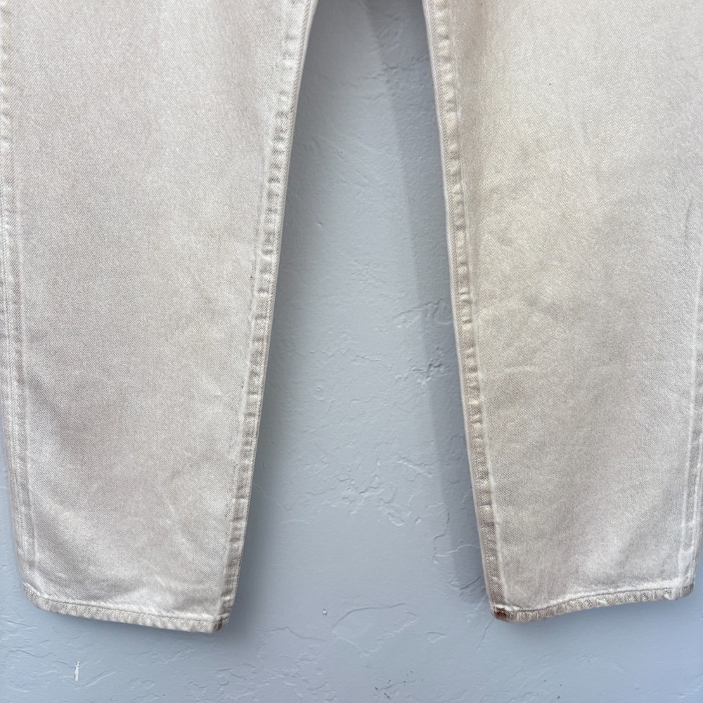 Levi's 501 90's Jeans Women Size 28 x 30 White Metallic Gold Straight Leg New - Picture 5 of 14